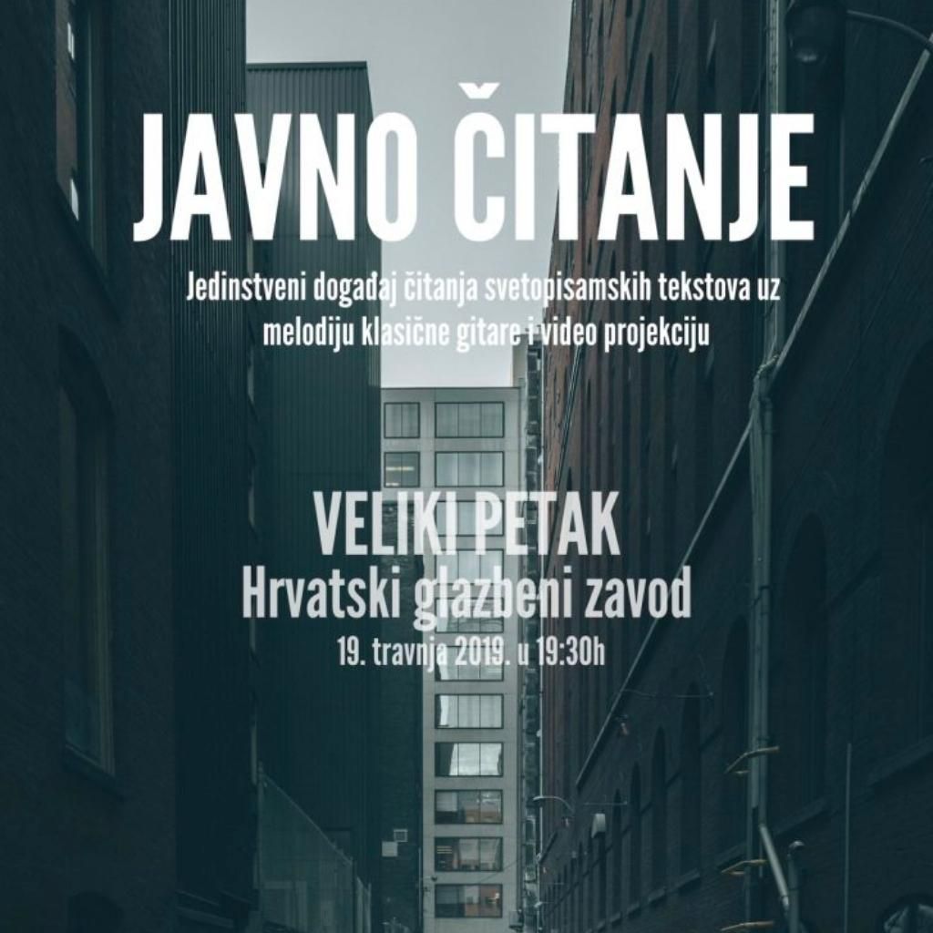 Javno čitanje: Pasija (2019.) - BIBLIJSKI INSTITUT Zagreb