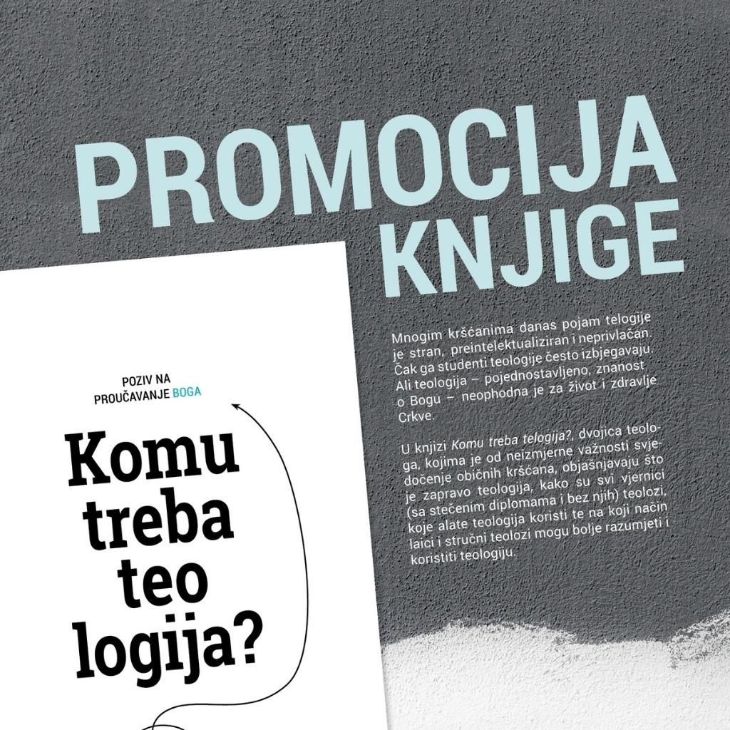 Održana promocija knjige “Komu treba teologija?” - BIBLIJSKI INSTITUT Zagreb