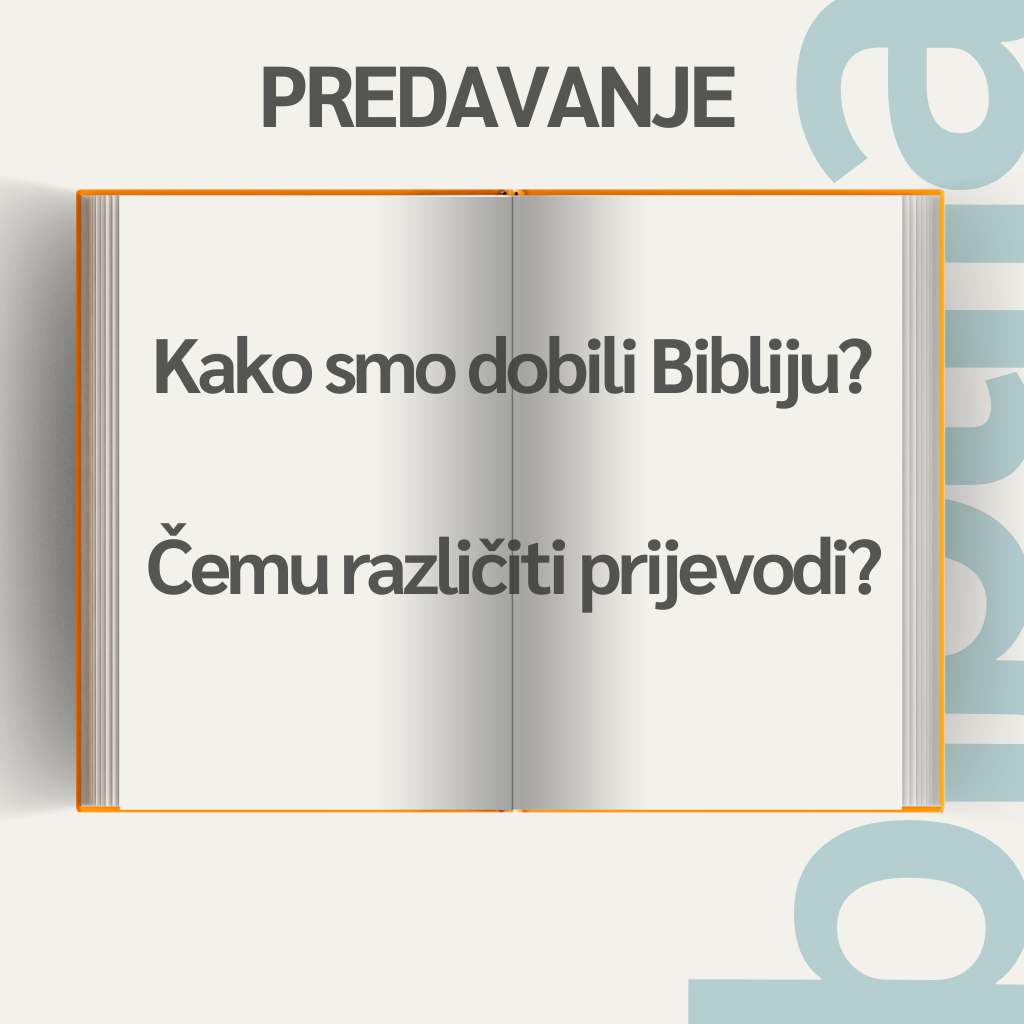 Predavanje o Bibliji u udruzi Fokus - BIBLIJSKI INSTITUT Zagreb