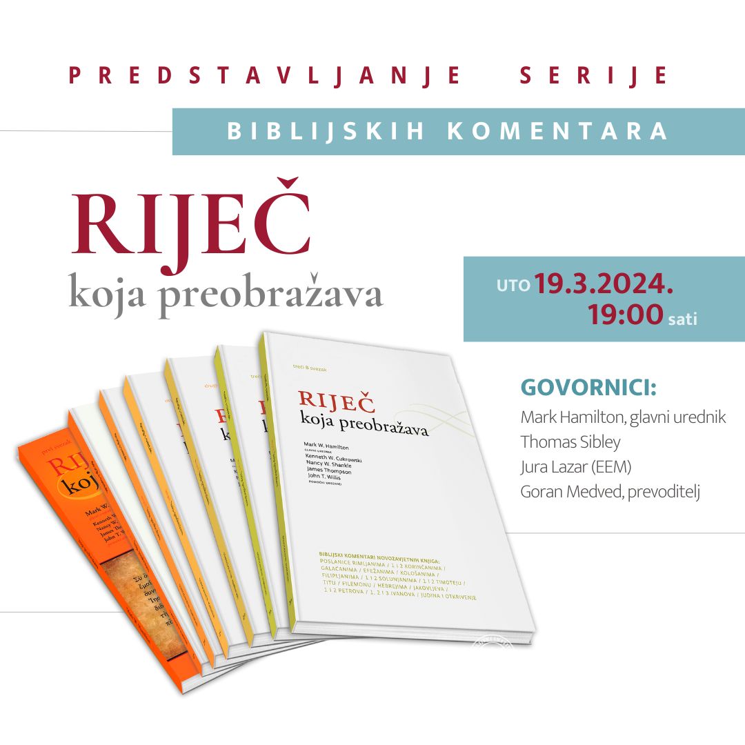 Predstavljanje biblijskih komentara “Riječ koja preobražava” - BIBLIJSKI INSTITUT Zagreb