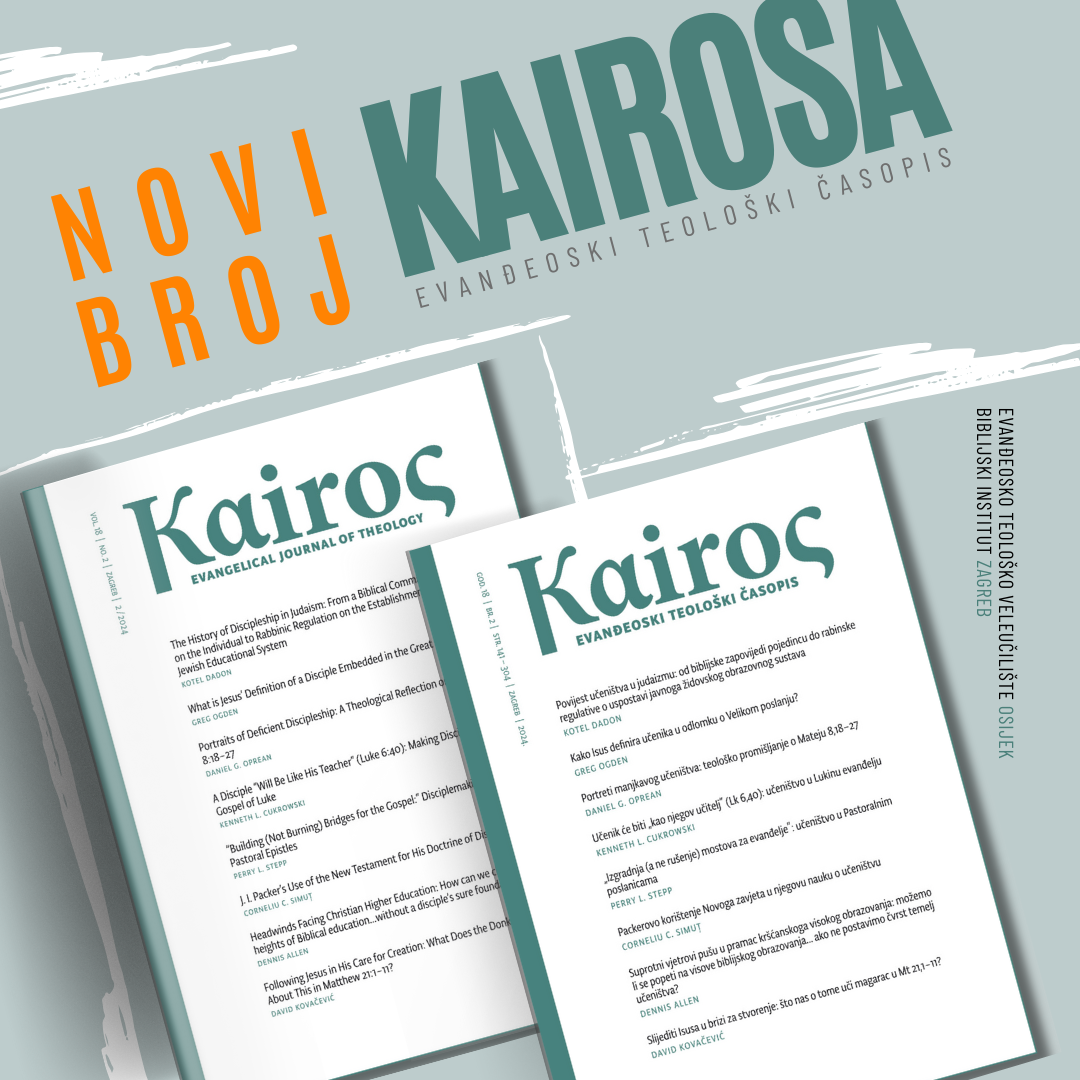 Novi broj Kairosa - BIBLIJSKI INSTITUT Zagreb