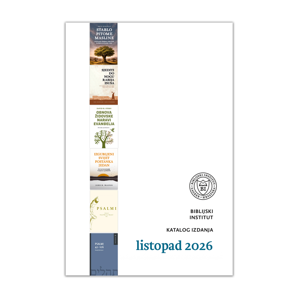 Katalog knjiga listopad 2026. - BIBLIJSKI INSTITUT Zagreb